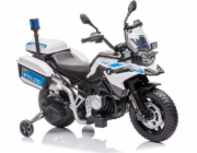Lean Cars Bateriová motorka Police JT5002B bílá