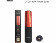 Remax Powerbanka Powerbanka Remax LipMax 2400mAh - Lupdažis, Raudonas
