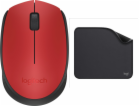 Logitech Myš M171 červená (910-004641) + řada Studio - gr...