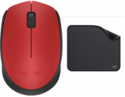 Logitech Myš M171 červená (910-004641) + řada Studio - grafitová (956-000049)