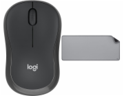 Logitech M240 Silent Mouse Black (910-007119) + řada Studio – STŘED ŠEDÁ (956-000052)