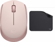 Logitech Myš M171 růžová (910-006865) + řada Studio - grafitová (956-000049)
