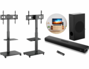 Mozos Mobilní televizní stojan MSTV pro TV + soundbar do kina