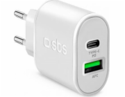 SBS Mobile Mobilní nabíječka SBS 1x USB-A 1x USB-C (JAB-7488963)