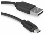 SBS Mobile USB-A - microUSB 2m černý USB kabel (TECABLEMICRO2K)