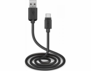 SBS Mobile USB kabel USB-A - USB-C 3 m černý