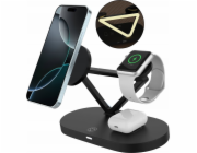 Tech-Protect bezdrátová nabíječka A41 3v1 QI15W, černá