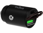 Puro Nabíječka Mini 1x USB-A 1x USB-C 2,4 A (PUR403BLK)