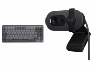 Logitech Mechanická mini klávesnice MX (920-010782) + Brio 100 (960-001585)