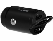 Puro Mini nabíječka 2x USB-C 2,4A (PUR404BLK)