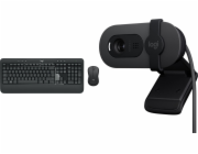 Logitech Klávesnice + myš MK545 Advanced (920-008923) + Brio 100 (960-001585)