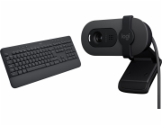 Klávesnice Logitech K650 Signature Keyboard (920-010945) + Brio 100 (960-001585)