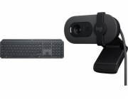 Logitech Klávesnice MX Keys pro firmy (920-010251) + Brio 100 (960-001585)