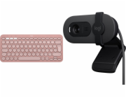 Klávesnice Logitech Pebble Keys 2 K380s (920-011853) + Brio 100 (960-001585)