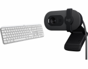 Logitech Klávesy MX Keys S pro Mac (920-011638) + Brio 100 (960-001585)