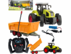 Qulki VELKÝ DÁLKOVĚ OVLÁDANÝ TRAKTOR S PŘÍVĚSEM RC TRAKTO...