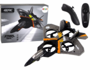 LeanToys Dálkově ovládané letadlo Dálkově ovládané letadlo R/C stíhačka stříbrná