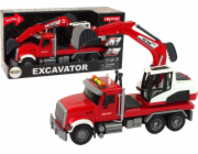 LeanToys Nákladní automobil s bagrem Traktor Bagr Zvukové světlo