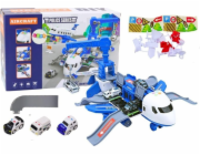 LeanToys Interaktivní letadlo k rozložení policejní 2v1