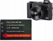Xrec Dobíjecí baterie pro fotoaparát BLS-205X BLS205X 205X 1050mAh / NP-60