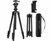 K&F Stativ Concept K234A3 s kulovou hlavou BH-36 a držákem telefonu