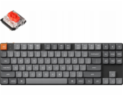 Keychron - K1 Max QMK/VIA Bezdrátová mechanická klávesnice na zakázku - Nízkoprofilová bezdrátová RGB mechanická klávesnice Gateron Hot-Swap červená