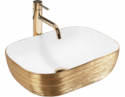 Rea Umyvadlo Umyvadlo Rea na desku Belinda White GOLD BRUSH