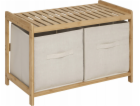 TIDY BOX koupelnová lavice, 2 úložné boxy, 66,8 x 44 x 35 cm