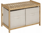 TIDY BOX koupelnová lavice, 2 úložné boxy, 66,8 x 44 x 35 cm