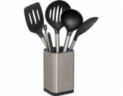 Sada 5 kusů kuchyňského náčiní s nerezovým stojanem