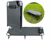 PLATINETOVÁ KEMPINGOVÁ LŮŽKA 800D OXFORD, 185X65X30 CM TMAVĚ ZELENÁ 46143