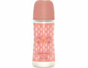 Suavinex 307837-LAHEV 360ML/FYZIOLOGICKÝ SUDÍK SX PRO VELKÝ PRŮTOK/SOVA RŮŽOVÁ/BONHOMIA