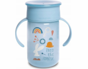 JetWorld 401195-TRÉNINKOVÝ HRNEK 360* 340ML/+12M/MODRÁ/LESNÍ