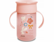 JetWorld 401196-TRÉNINKOVÝ HRNEK 360* 340ML/+12M/RŮŽOVÁ/LESNÍ