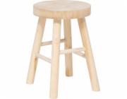 Dřevěný taburet NYAR, O 28 cm