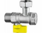 Samee Rohový uzavírací ventil plynu s vestavěným filtrem DN 15 (S)