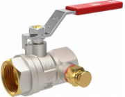 Arco Kulový kohout na vodu 1GW SENA VA30 s vypouštěcí a odvzdušňovací pákou Inox