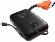 Veger Powerbanka 30000 mAh s vestavěnými kabely Type C / Lightning PD QC3.0 35W K3 (W3018) černá