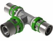 Comap Redukční T-kus MultiSkin s lisovacím uchycením, mosaz/cínovaný, 20x26x20