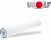 Krzys-Pol Vzduchovo-spalinová trubka DN80/125 délka 1000 mm bílá