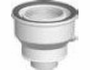 Koaxiální adaptér 60/100 až 80/125, bílý