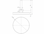 Afriso Bimetalový teploměr BiTh 100, fi 100 mm, 0÷160°C, délka 63 mm, závit G1/2  , třída 2
