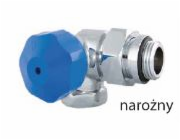 Red Červený termostatický ventil 1/2 x 3/4 rohový bílý levý (90381587521)