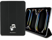 Karl Lagerfeld KLFC11PM24SAKCK Obal knihy iPad Pro 11 2024 černo/černý Saffiano Magnetic Karl & Choupette