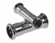 KAN-therm Příčný kus 90° průchozí 22x15x22x15mm ocel - 620290.0