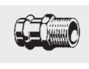Viega Adaptér 54 mm x 5/4 hnědý (314668)