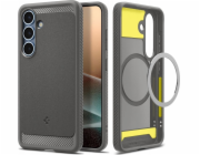 Spigen Pouzdro Rugged Armor Mag MagSafe pro Samsung Galaxy S25 v mramorově šedé barvě
