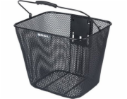BASIL BILBAO košík na volant, KlickFix, ocel, černý (NOVINKA 2025)