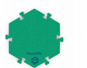 Springos FluentPet - HexTile Flex - Pěnová podložka na knoflíky - Zelená