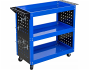 DÍLENSKÝ VOZÍK 3 ÚROVNĚ VYZTUŽENÝ /STŘÍBRNÝ